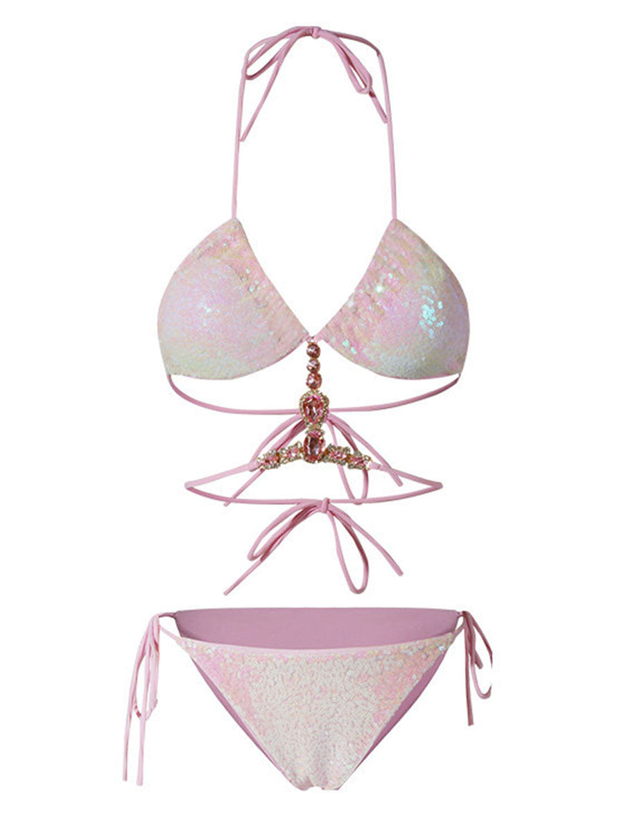 Sequin Tie Bikini Set - product image 1 | CERYNA
