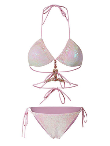 Sequin Tie Bikini Set - product image 1 | CERYNA