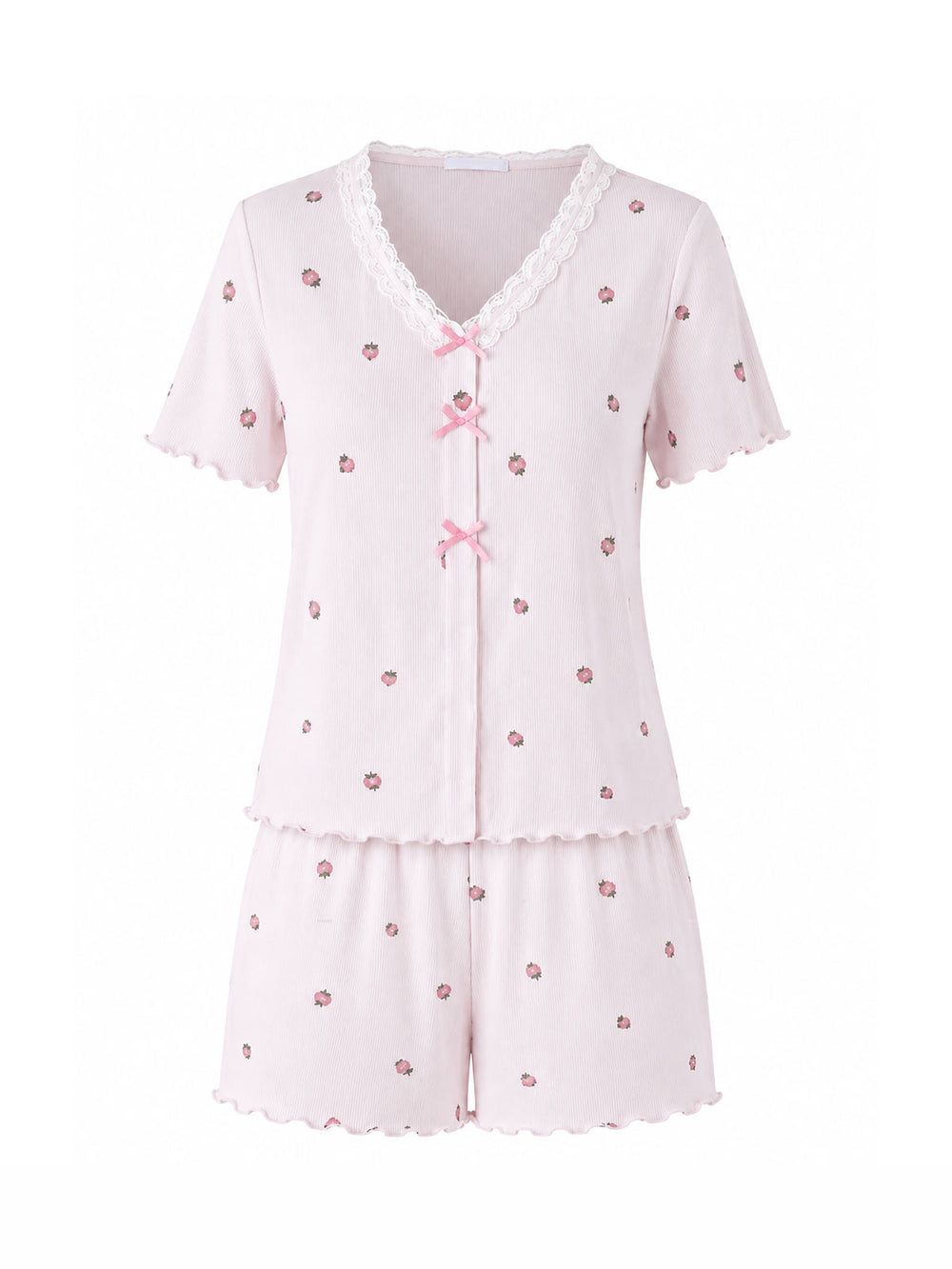 Cynthia Ribbed Pajama Short Set - product image 1 | CERYNA