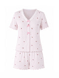 Cynthia Ribbed Pajama Short Set