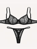 Liza Black Lace Lingerie Set