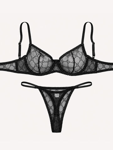 Liza Lace Set - Black