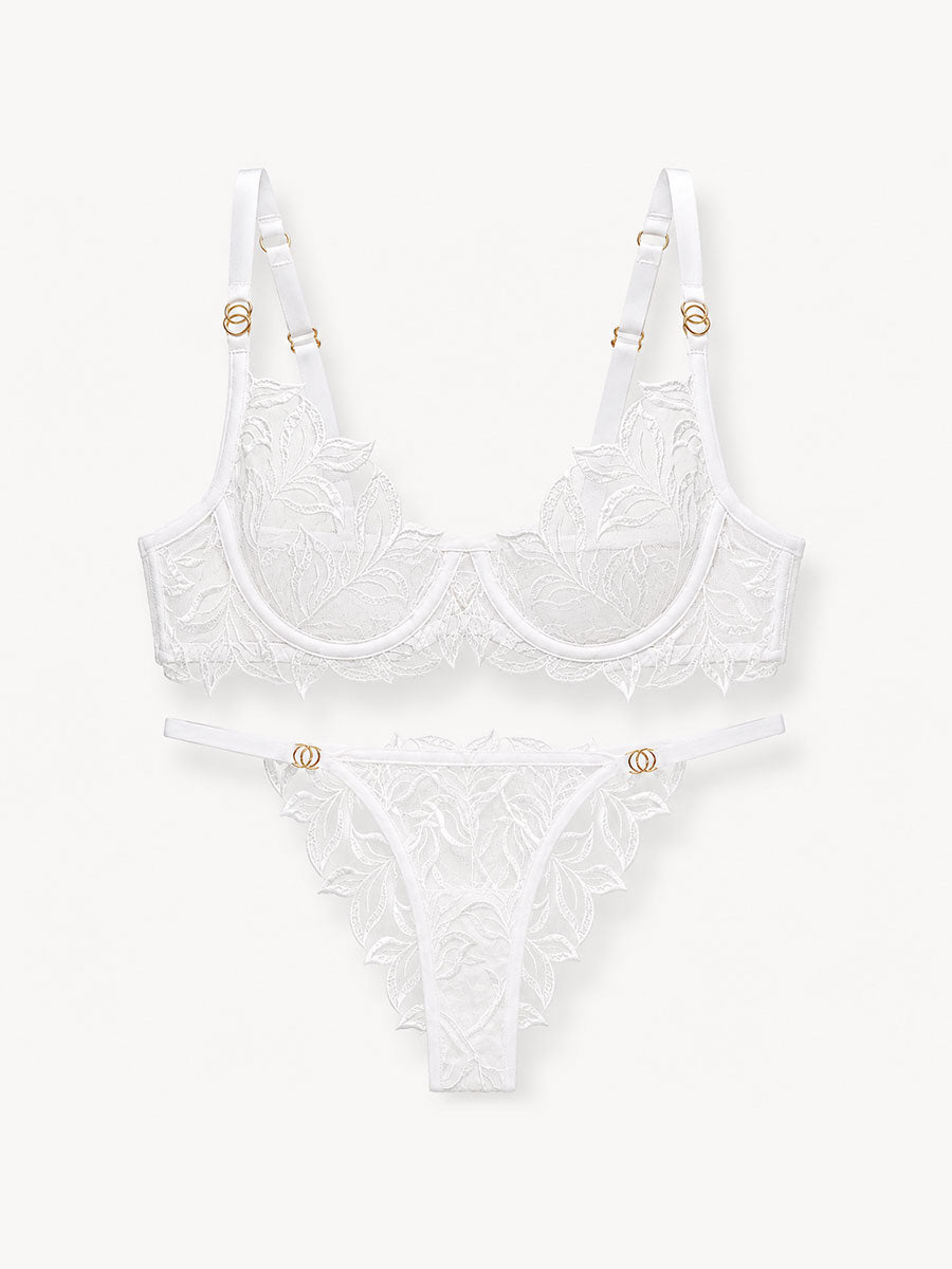 Jina White Lace Lingerie Set - product image 1 | CERYNA