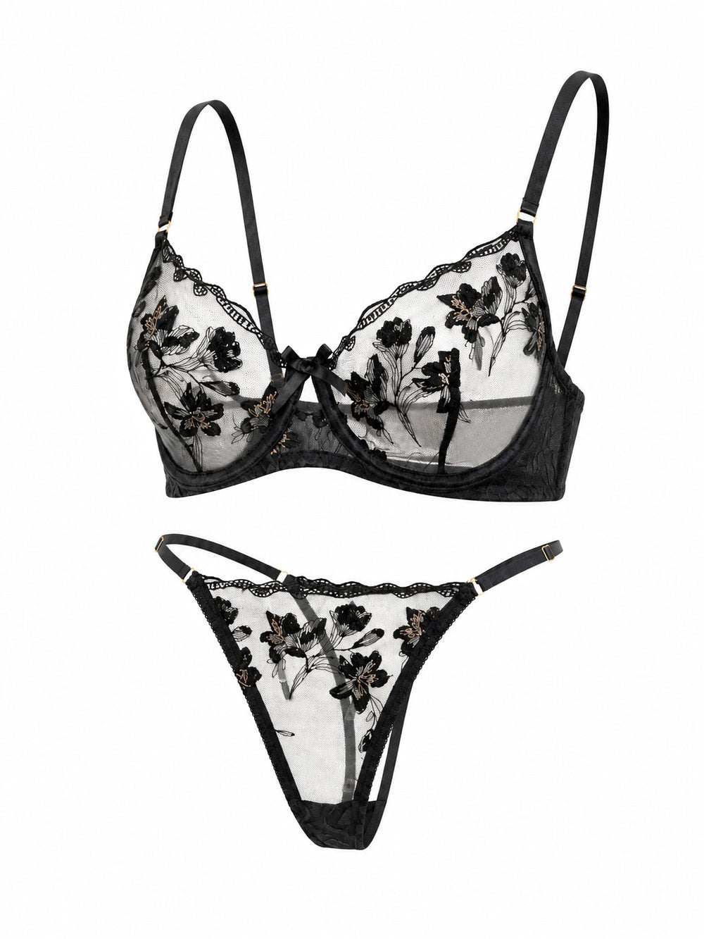 Floral Embroidery Lingerie Set - product image 1 | CERYNA