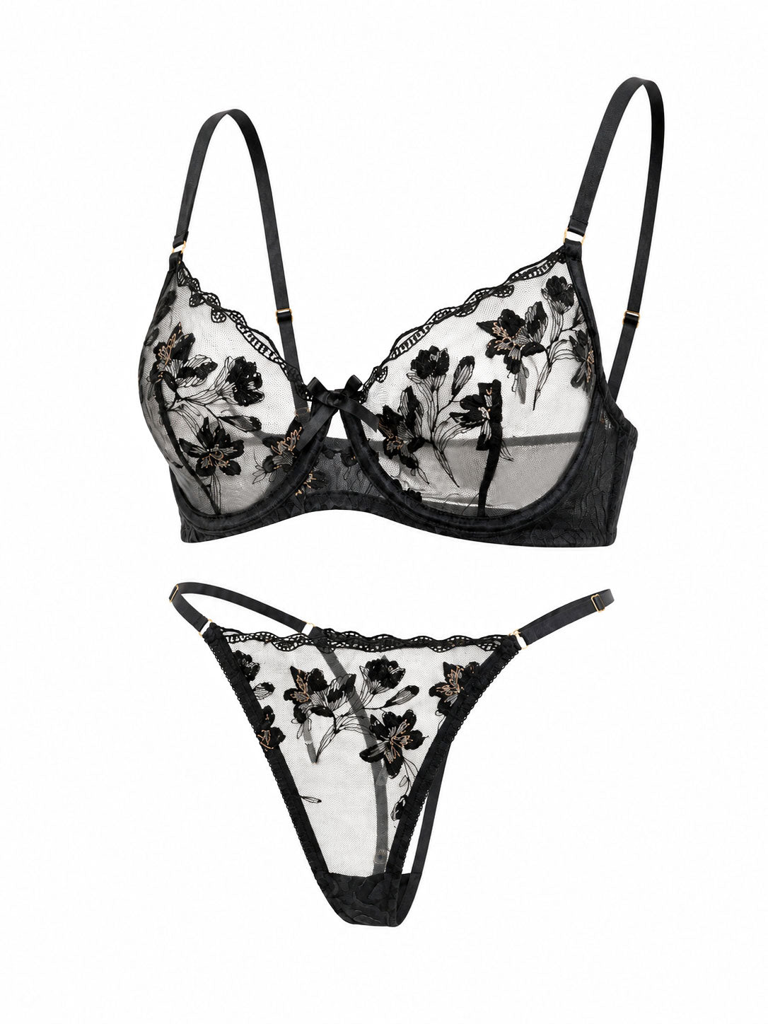 Floral Embroidery Lingerie Set - product image 1 | CERYNA