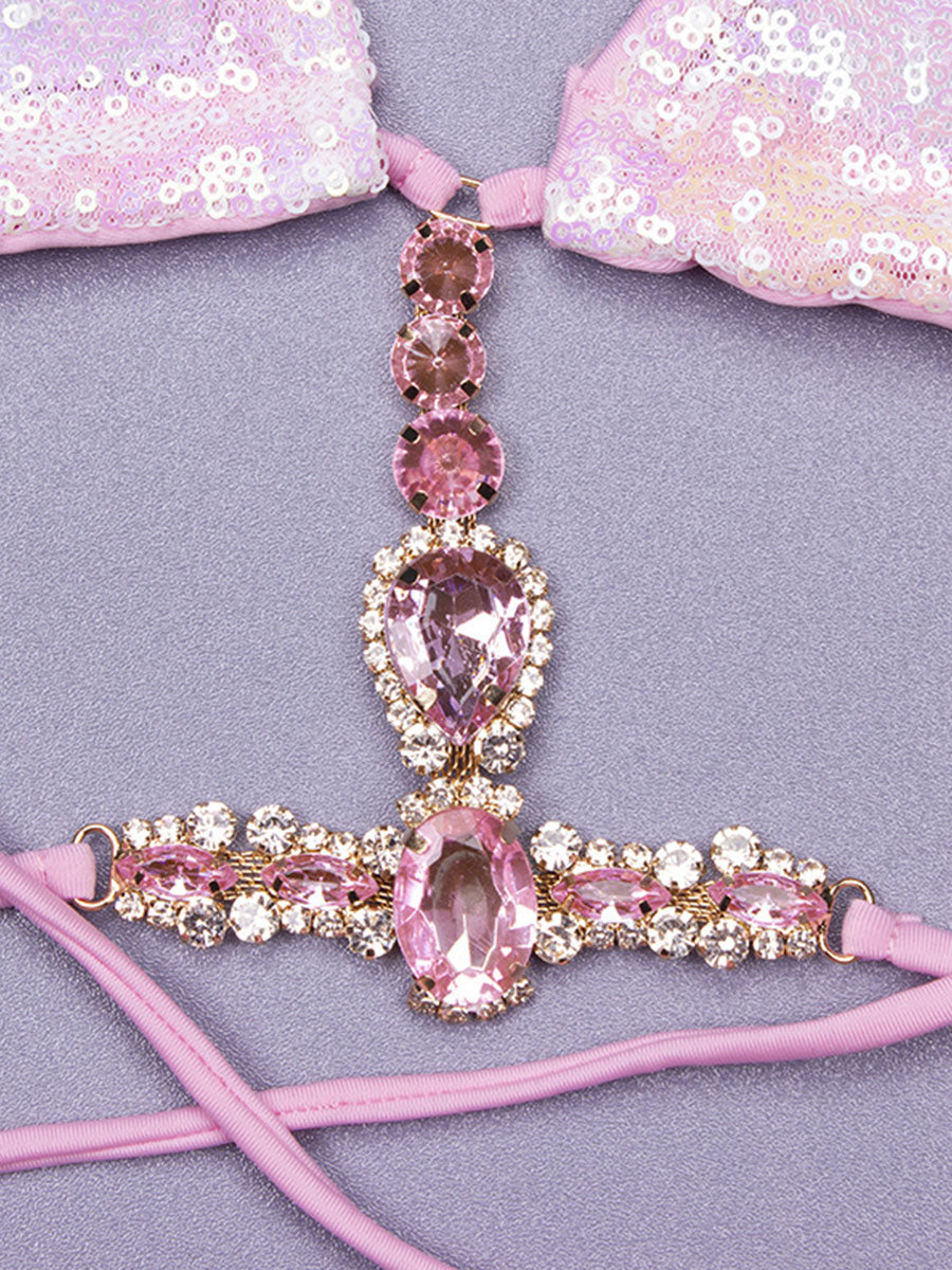 Sequin Tie Bikini Set - product image 5 | CERYNA