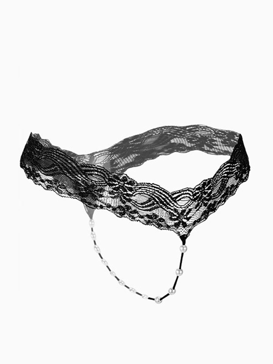 Lace Pearl Thong - product image 4 | CERYNA