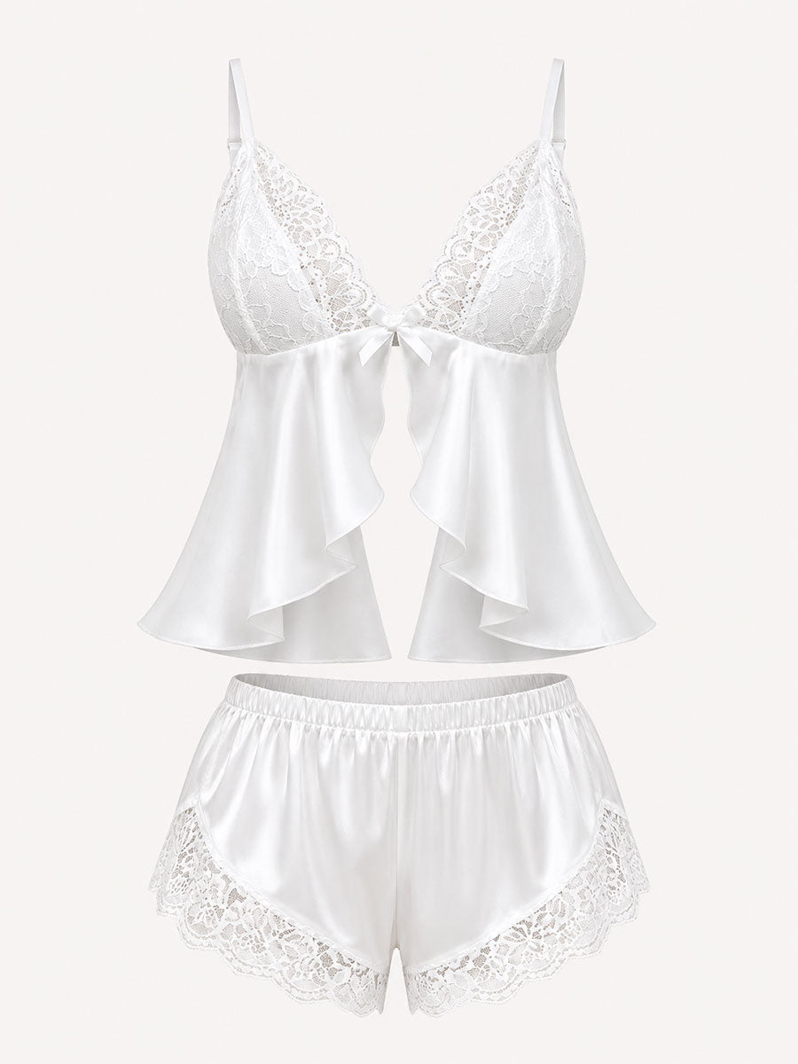 Felica Satin & Chiffon Cami Set - product image 1 | CERYNA