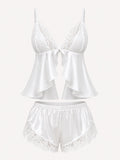 Felica Satin & Chiffon Cami Set