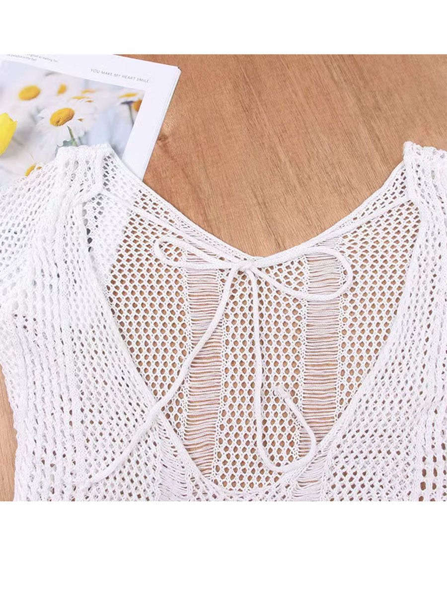 Beachwear Crochet Cover-Up Mini Dress - product image 7 | CERYNA
