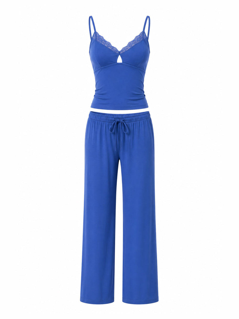 Lace-Trim Tank Top & Long Pajama Pant - product image 1 | CERYNA