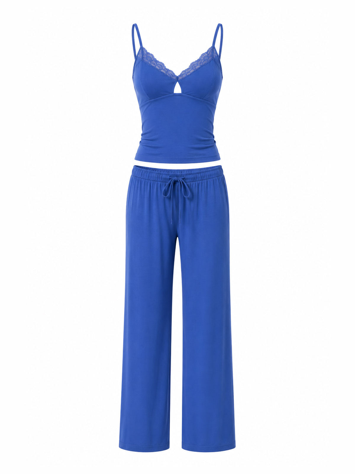 Lace-Trim Tank Top & Long Pajama Pant - product image 1 | CERYNA