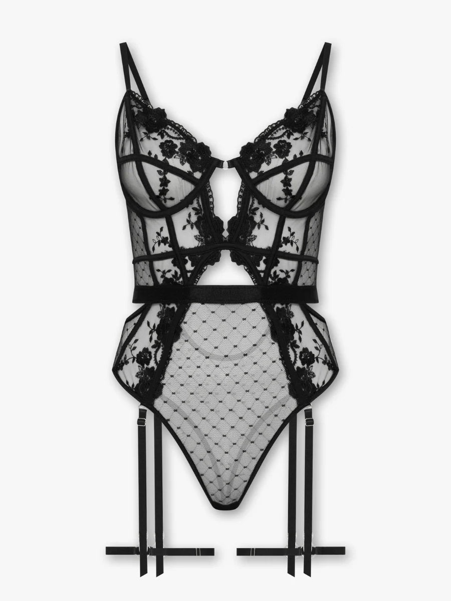 Lily Embroidered Bodysuit - product image 5 | CERYNA
