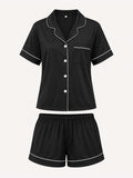 Olivia Button-Front Pajama Set