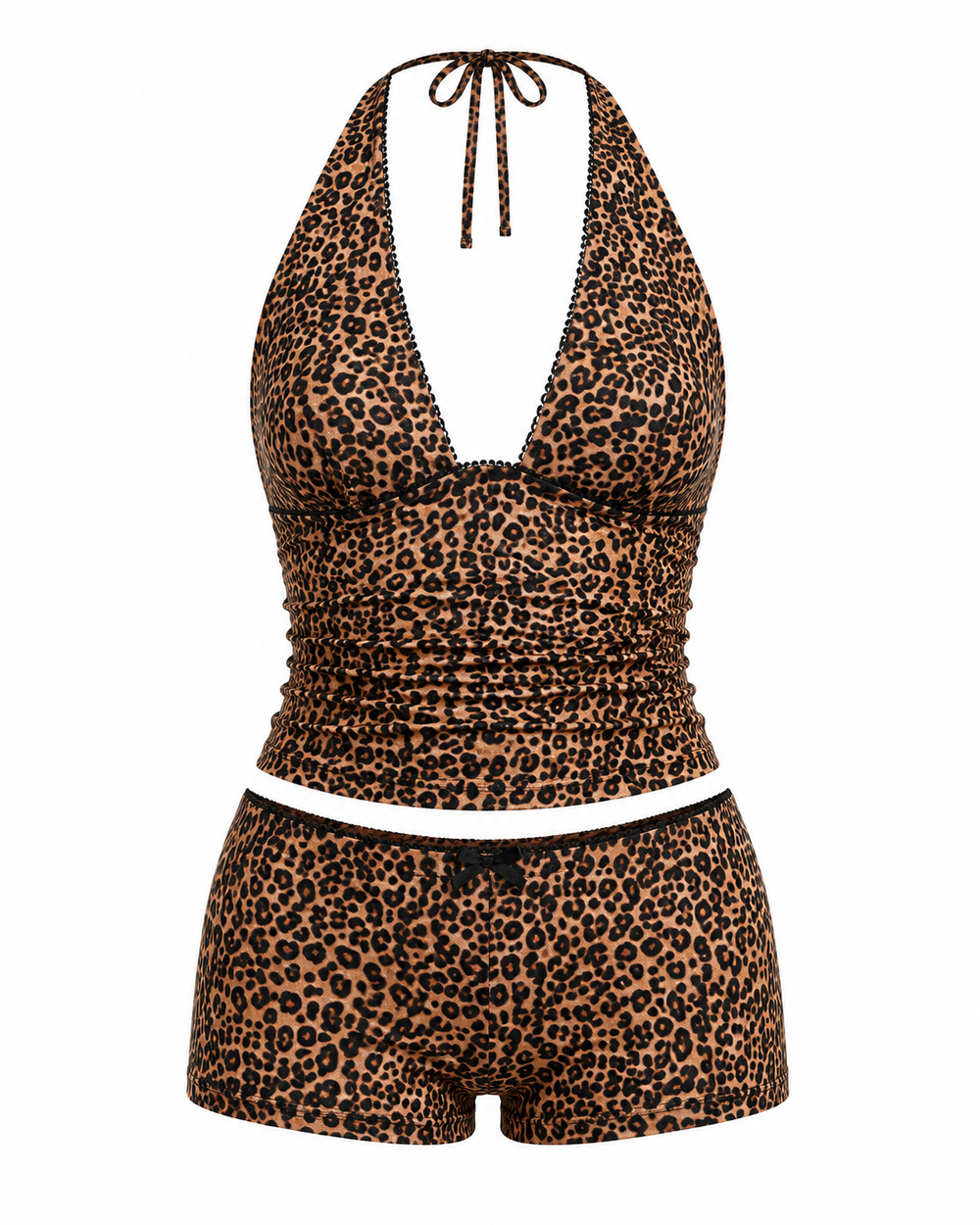 Leonie Leopard Halter Lounge Set - product image 1 | CERYNA