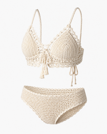 Crochet Knit Bikini Set