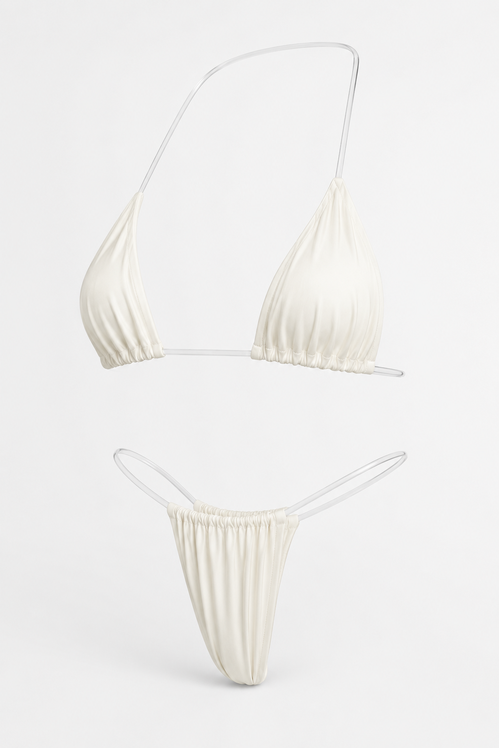 Clear Strap Triangle Bikini Set - product image 7 | CERYNA
