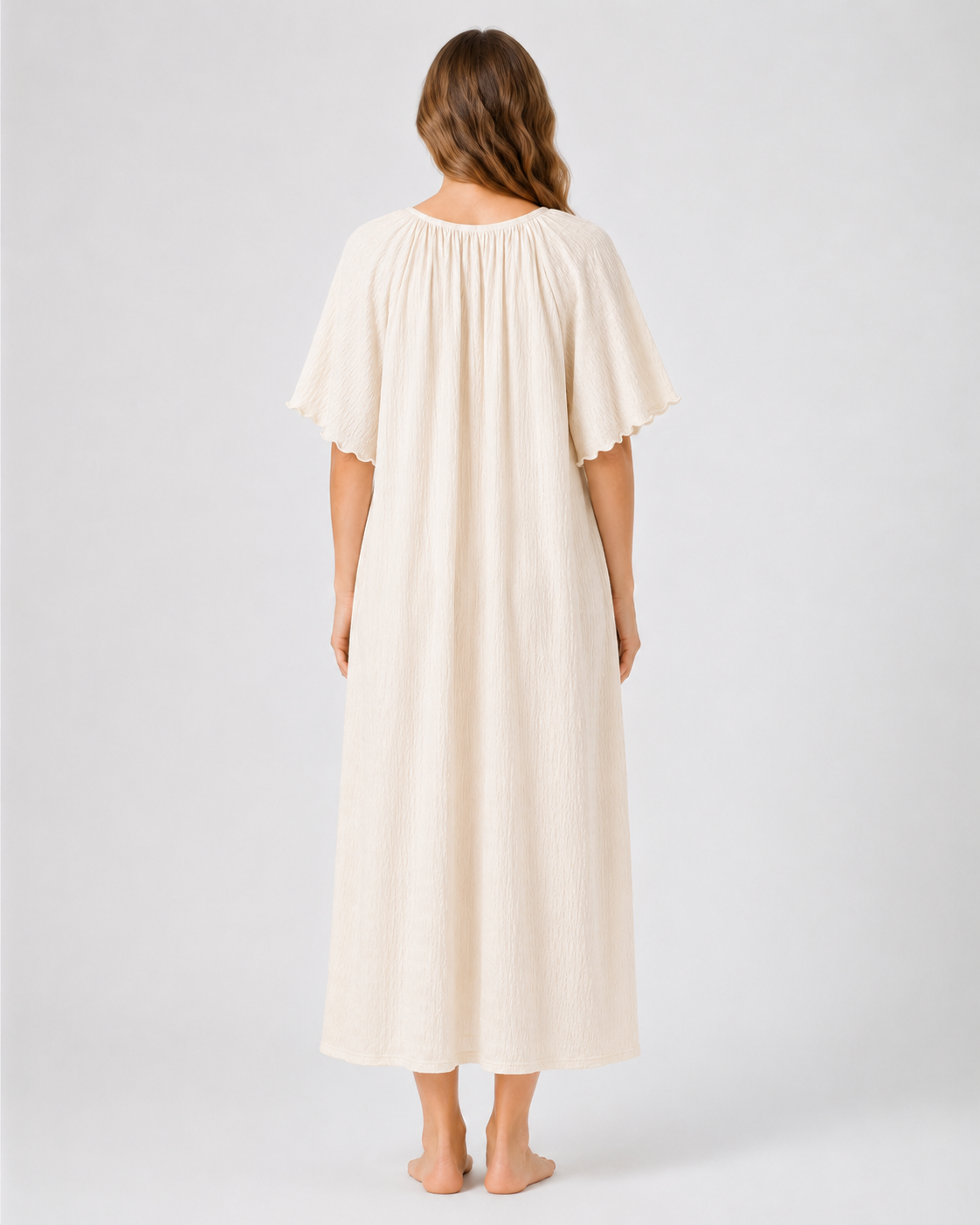 Mireille Tie-Front Midi Nightgown - product image 5 | CERYNA