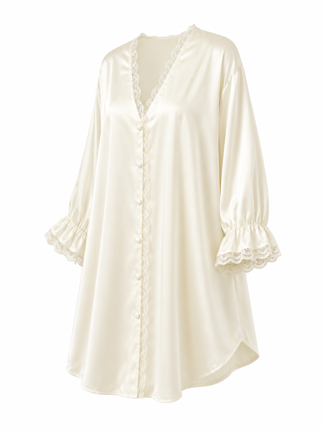 Lucie Lace-Trim Sleep Shirt - product image 7 | CERYNA