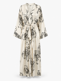 Leopard Satin Long Robe