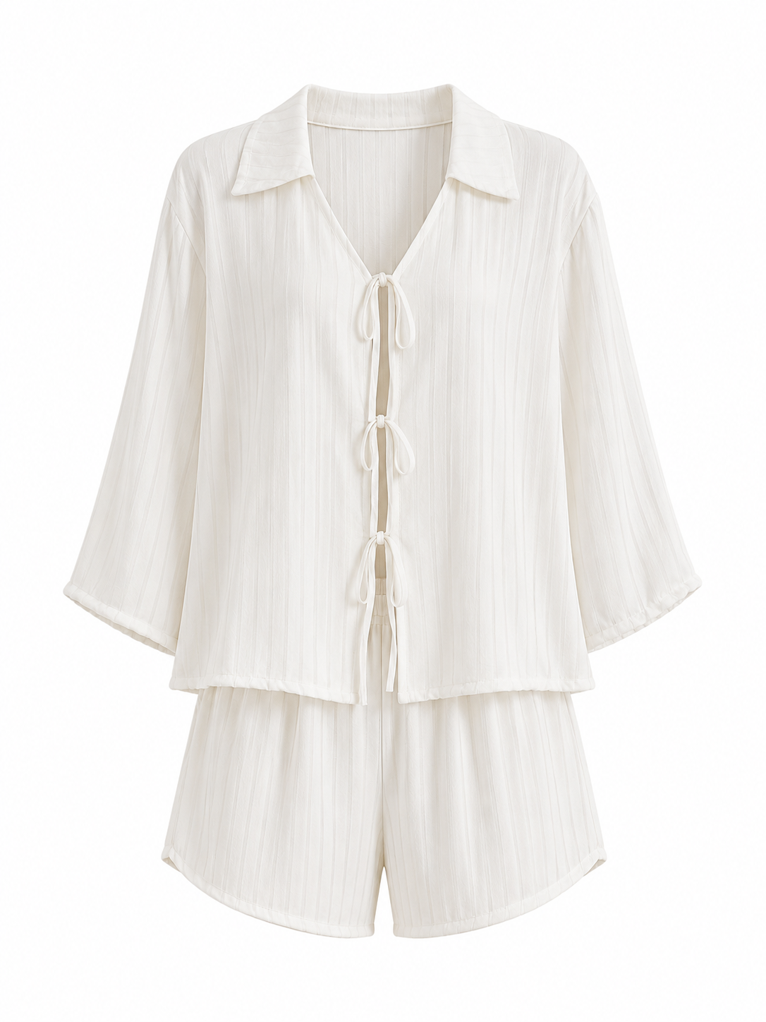 Stripe Boxy Shorts Pajama Set - product image 1 | CERYNA