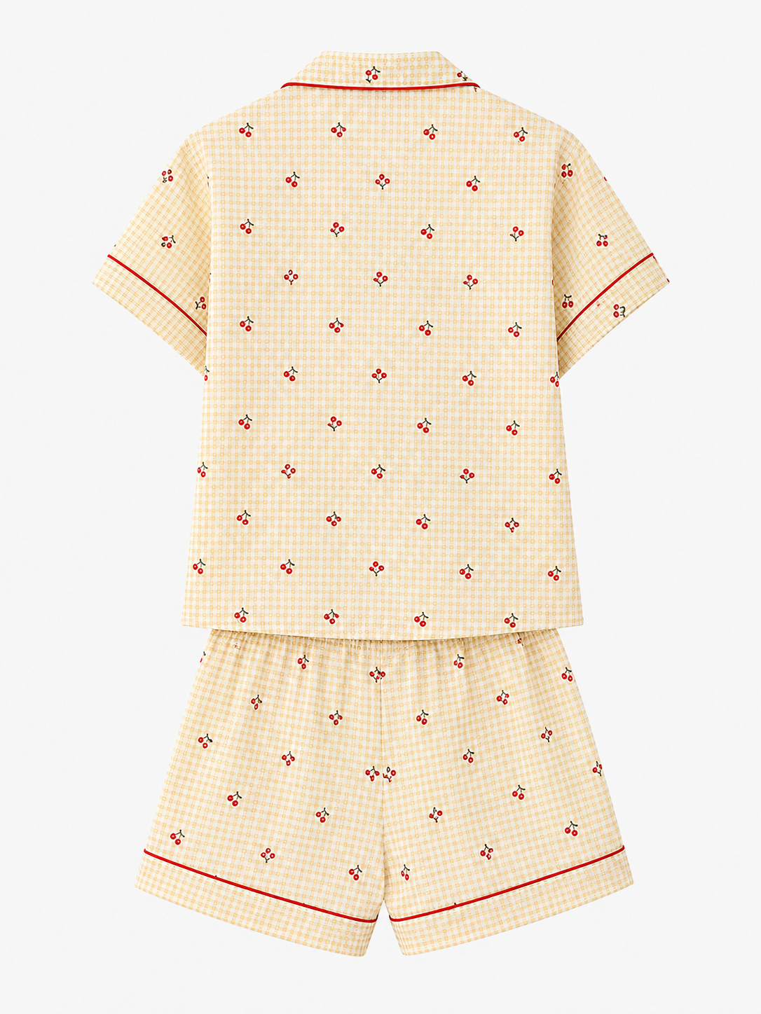 Cherry Gingham Short Pajama Set - product image 6 | CERYNA