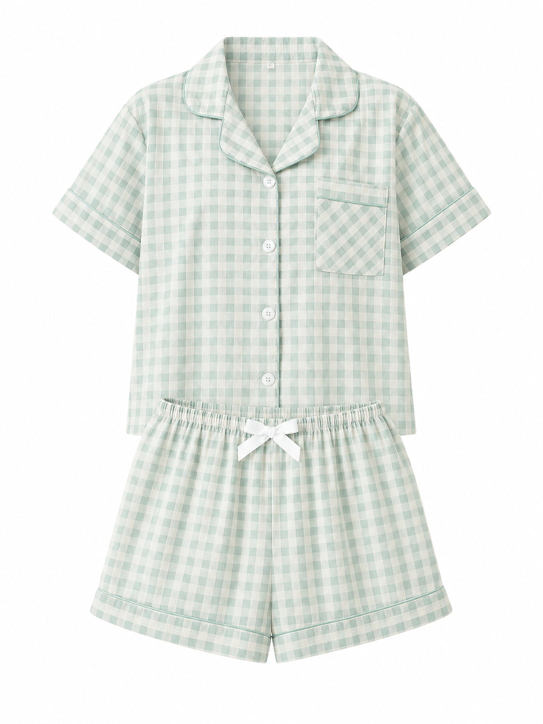 Gingham Short Pajama Set - product image 5 | CERYNA