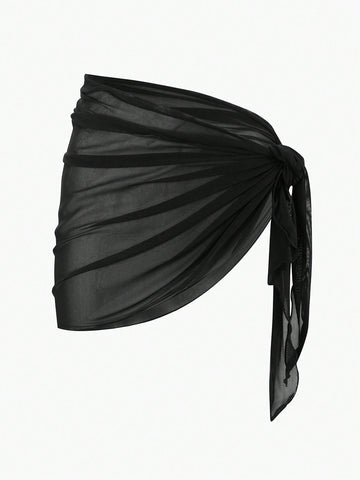 Mila Sheer Crinkle Mini Sarong - product image 1 | CERYNA
