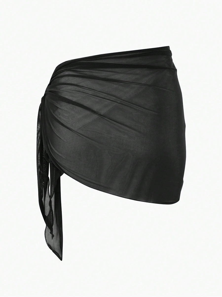 Mila Sheer Crinkle Mini Sarong - product image 1 | CERYNA