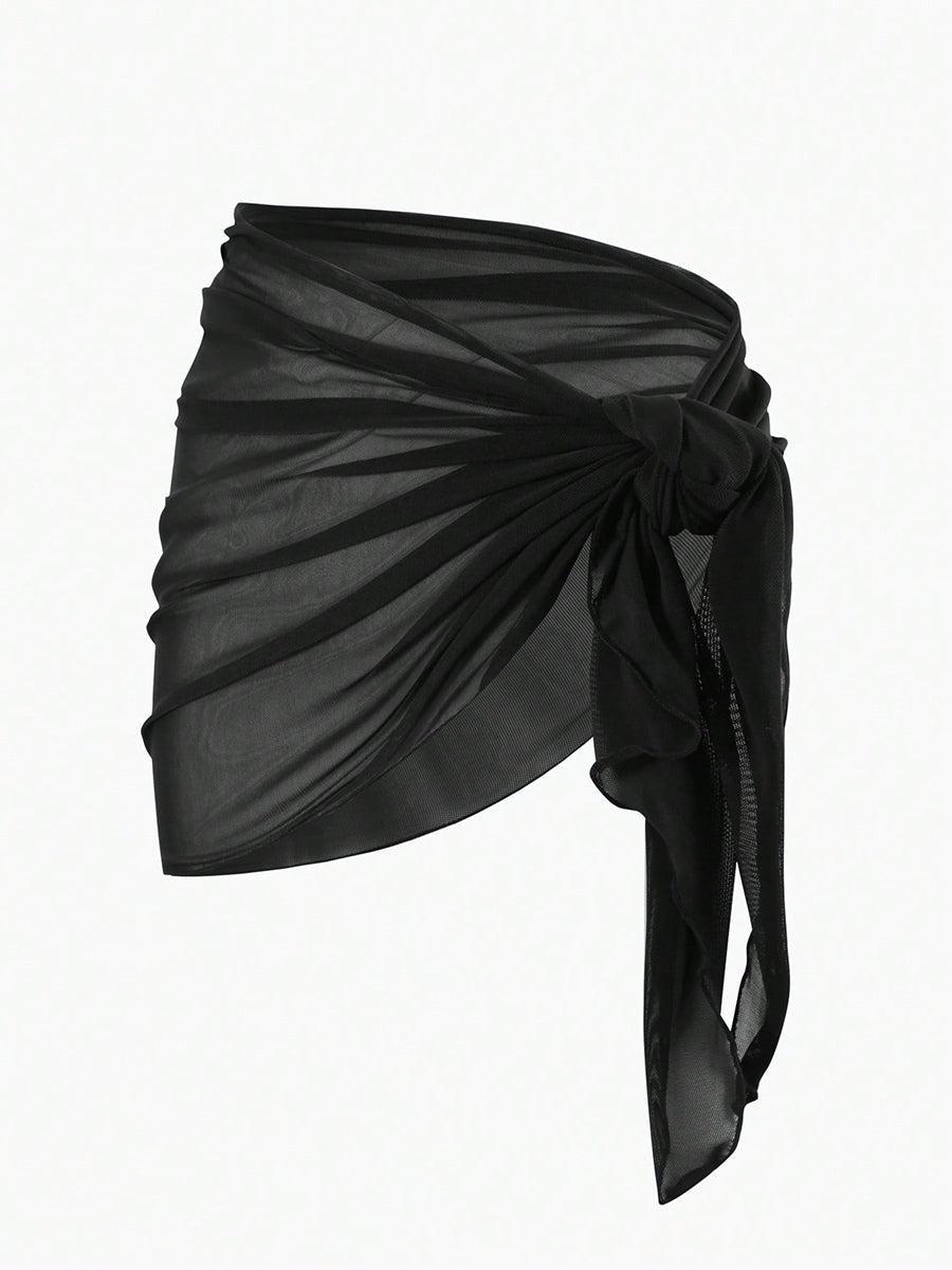 Mila Sheer Crinkle Mini Sarong - product image 3 | CERYNA