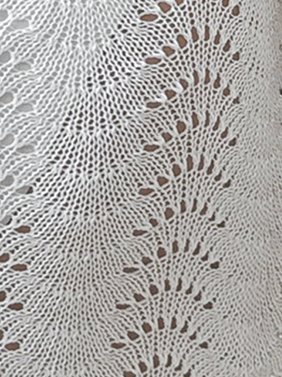 Pearl Crochet Long-Sleeve Mini Dress - product image 7 | CERYNA
